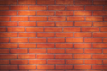 Background of red brick wall texture. Background of vintage old brick wall texture, grunge style background for your design. Angle Vintage Brick Texture.