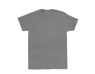 Gray T-shirt blank white background