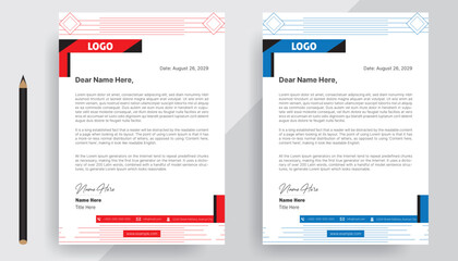 Letter Head Design, Corporate Letterhead paper design, creative modern letter head design template for your project. letterhead, letter head, Business letterhead design. Offer Letter design.