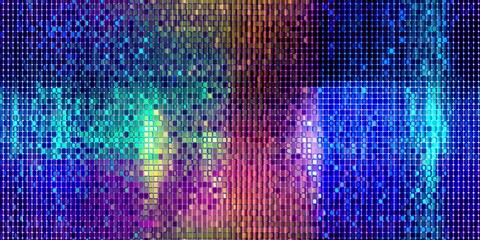 Playful abstract holographic texture