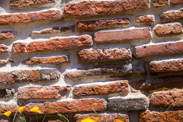 close up of a brick