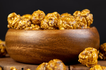 delicious sweet popcorn with lots of caramel
