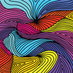 Colorful abstract background design. Modern wavy line pattern guilloche curves. stripe texture for banner, business backdrop. vector template
