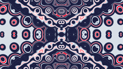 psychedelic abstract pattern with colorful circles