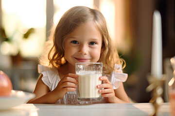 A Sweet Child and Her Milk. Generative AI