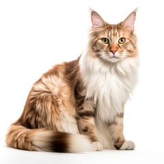 Obraz premium Sokoke cat cat isolated on white background. Generative AI