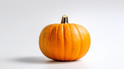 Pumpkin on white background. Created with Generative AI technology.Generative, AI, immunity, cow-berry, shot, fruits, plants, variation, isolated, space, colorful, diet, plant, close-up, autumn, backg