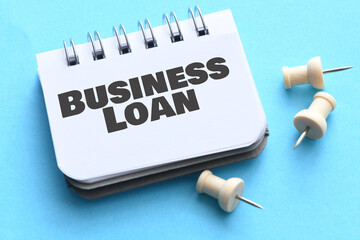 Business Loan text, business concept background