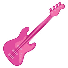Obraz premium Isolated colored electric bass musical instrument icon Vector illustration