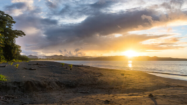 Captivating Sunset on the Beach in Nuqui, Colombia