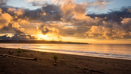 Captivating Sunset on the Beach in Nuqui, Colombia