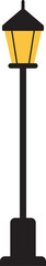 City Street light pole icon vector image.