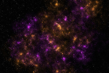 Fototapeta na wymiar Starry galaxy dark infinite milky way twinkle cosmos astrology interstellar background