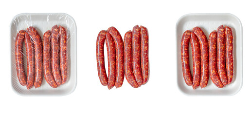 mockup of merguez sausage packaging. - 615264560
