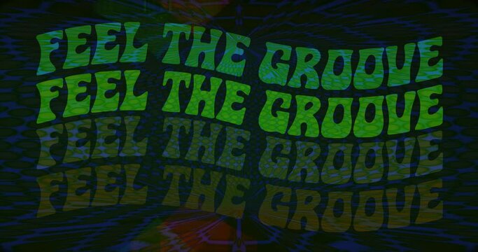 Feel The Groove Disco Flower Power 70s Loop. Unleash the Glitch: Mind-Bending Animated Backgrounds.