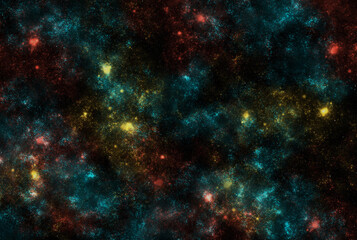 Fototapeta premium Starry galaxy dark infinite milky way twinkle cosmos astrology interstellar background