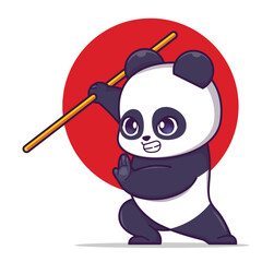 Cute panda shaolin kungfu © Atrista Felis