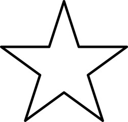 Perfect Star Outline Icon Vector