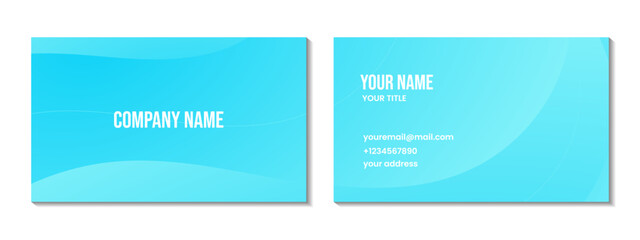abstract blue sky business card background for business