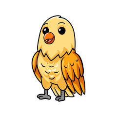 Cute creamino lovebird cartoon standing