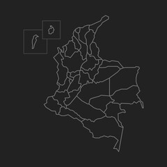 Colombia minimal map