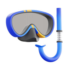 Diving mask and snorkel minimal icon, Underwater sport