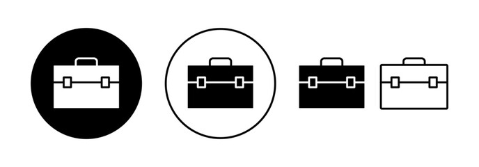 Fototapeta na wymiar Briefcase icon vector for web and mobile app. suitcase sign and symbol. luggage symbol.