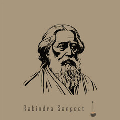 22 Shey Srabon, Rabindranath Tagore, Srabon, Rabindranath, social media post design