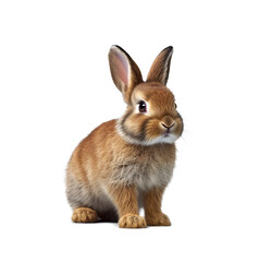 Obraz premium bunny rabbit isolated on white background png , generative ai 