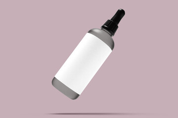 mockup of beauty fashion cosmetic makeup bottle lotion product with skincare healthcare concept