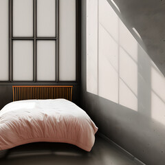 interior photography of chair in a bedroom generated ai