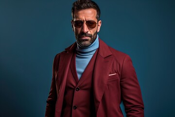 Obraz premium Man in suit, generative ai