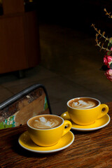 still life with a cup of coffee