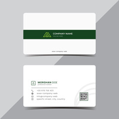 green business card