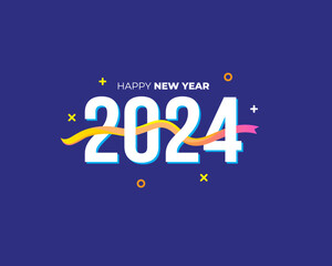 2024 Colorful New Year Logo 