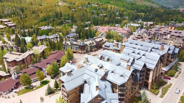 Mountain town in Vail Colorado 