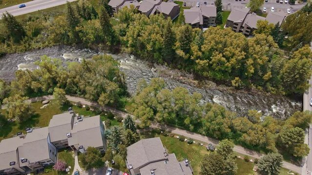 Beautiful Eagle river in Vail Colorado