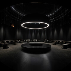Enigmatic Encounter: Dark Circle Shaped Experience Centre
