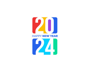 2024 Colorful New Year Logo 