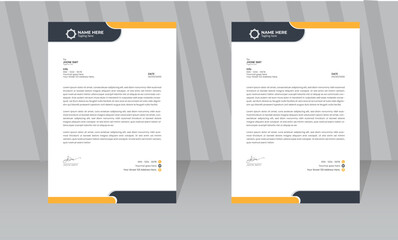 minimal business letterhead design for company corporate letterhead template professional style business letterhead set with more colors print ready letterhead 
