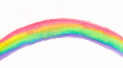 虹の水彩画