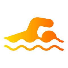 swimming Gradient icon