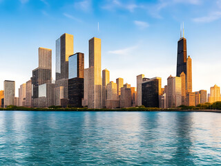 Obraz na płótnie Canvas Chicago skyline picture 