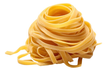 Egg pasta nest isolated.