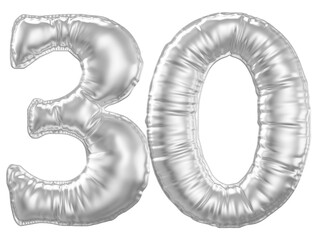 Silver Bubble Number 30