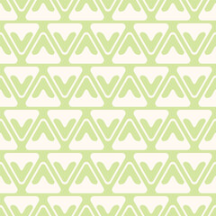 Pastel Green Triangle Shape Seamless Vector Repeat Pattern