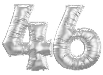 Obraz premium Silver Bubble Number 46