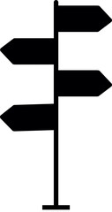 signpost icon vector