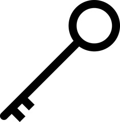 Key icon symbol protection and security sign flat style for your web site design Key icon logo, app, UI.