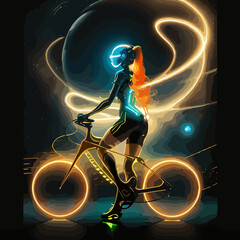 Bike in Neon